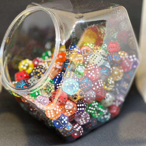 Plastic jar of 200 DoubleSix Dice.